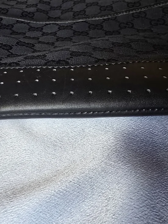 Gucci Black GG Monogram Crossbody Tote - Picture 8 of 10